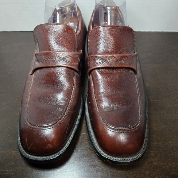 Vintage Mason Shoes Velvet Eez Mens Dress Loafer Leather Size 9C Boot&Shoe Union - Picture 3 of 8